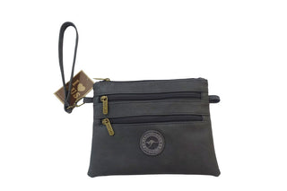 O/Back 4 Zip Blk Shoulder Bag