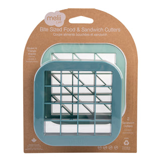 Melii Luxe Bite Size Sandwich Cutters Set Blue-Mint
