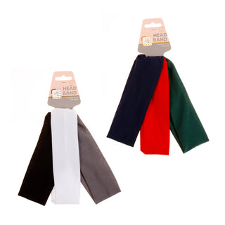 Hair Headband 3 Pack 2 Assorted