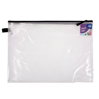Pencil Case 1 Zip Clear Mesh 440 x 325mm