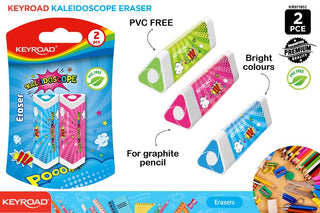 Triangle Colourful Erasers (2 Pack)