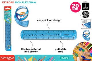 Keyroad Ruler 20cm Flex Draw