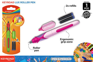 Lux Roller Pen With 2x Ink Refill Blue