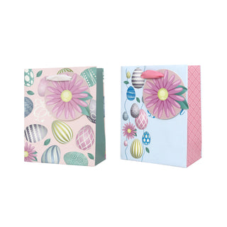 Easter Gift Bag Egg Small 11x6x14cm - 2 Assorted