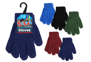School Kids Basic Knit Gloves