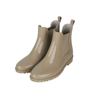 Women's Taupe PU Boots - Size 36