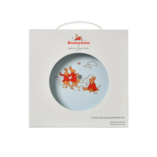 Bunnykins 3pc Melamine Dinner Set - Blue