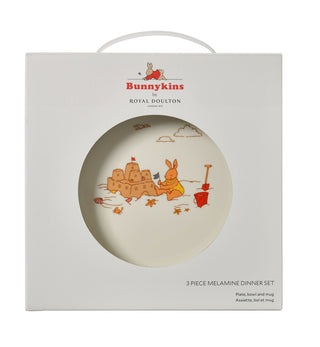 Bunnykins 3pc Mel Dinner Nat
