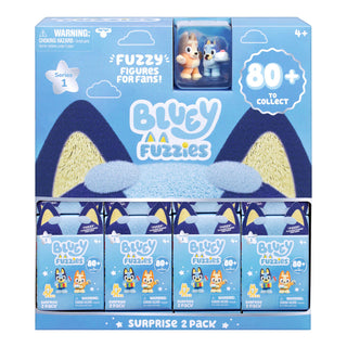 Bluey Fuzzies S1 Collectibles 2 Pack CDU (23 pce)