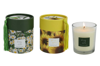 Kl Flower Design Candle