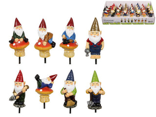Gnome Garden Stakes 12cm CDU/24