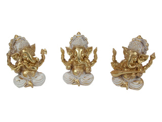 Ganesh Sitting Gold Finish
