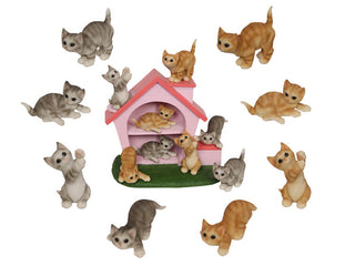 Cat 10cm with House Display CDU/36
