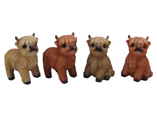 Highland Cow 10cm 4 Assorted