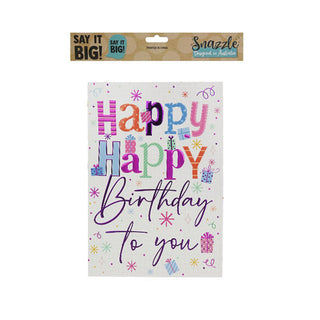 Jumbo Female Birthday Card