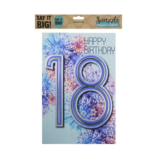 Jumbo 18th Birthday Card 29.7cm x 42cm