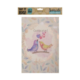 Jumbo Love Birds Card