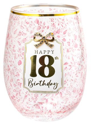 Pretty Bow 600ml S/L Glass 18
