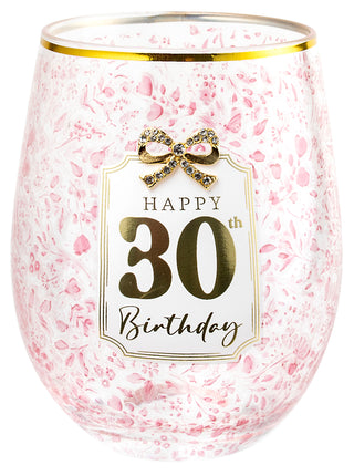 Pretty Bow 600ml S/L Glass 30