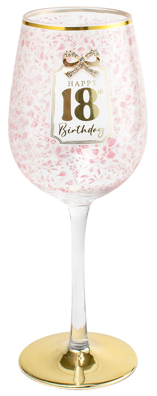 Pretty Bow 400ml Wine Glss 18