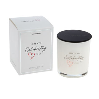 Bramble Bay Co Occasions 300g Candle - Here's To Celebrating You!