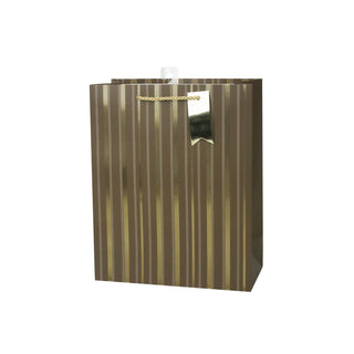 Gift Bag Gold Stripe Large