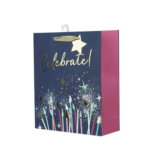 Gift Bag Celebrate Candle Lge