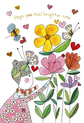 Hallmark Meredith Gaston - Feel Brighter Soon Card (6pk)