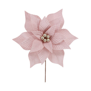 Christmas Coast to Coast Petal Poinsettia Stem 30cm