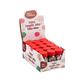 Christmas Decoration Xmas Confetti 3 Assorted CDU (15 pce)