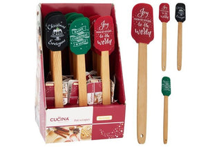 Christmas Spatula Silicone 3 Assorted CDU (12 pce)