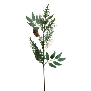 Christmas Dancer Prancer Large Pine Stem with Berries 70cm
