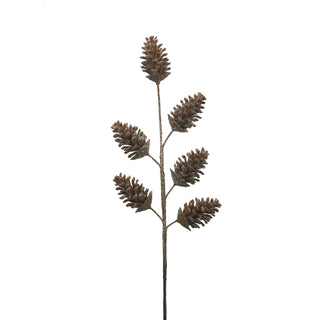 Christmas Dancer Prancer 6 Head Pinecone Stem 61cm