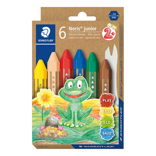 Staedtler Noris Junior Wax Crayons (6 Pack)