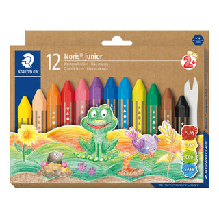 Staedtler Noris Junior Wax Crayons (12 Pack)