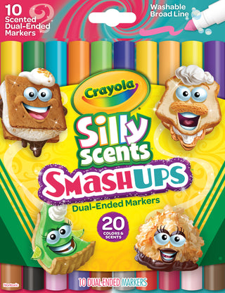 Crayola Dual-Ended Silly Scents Smash Ups Washable Markers (10 Pack)