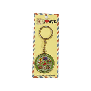 Aus Circle Keychain Icon 45mm