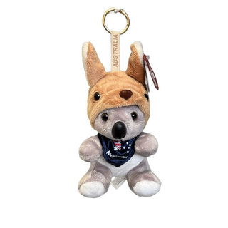 I LOVE AUS Australiana Plush Bag Charm - Koala Bandana