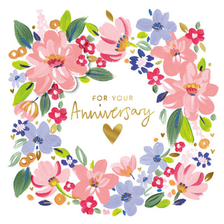 Hallmark Greeting card with Envelope - For Your Anniversary (6 Pack)
