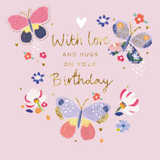 Hallmark Greeting card with Envelope - With Love on your Birthday (6 Pack)