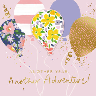 Hallmark Greeting card with Envelope - Another Year, Another Adventure (6 Pack)