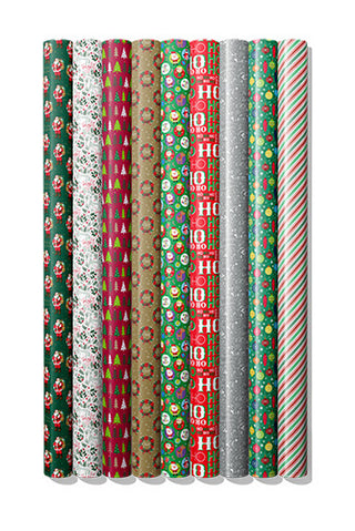 Christmas Roll Wrap 5Mx700MM Value Pack CDU (54 pce)