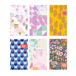 2027 2 Year Planner Diary MTV 95x171mm 6 Assorted
