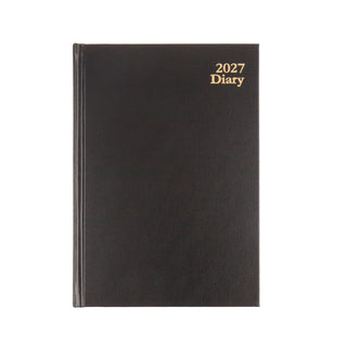 2027 Diary Office Hard Cover PVC A5 DTP Black
