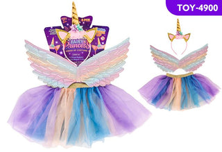 Prcess Dress W/Wing & Hdbnd