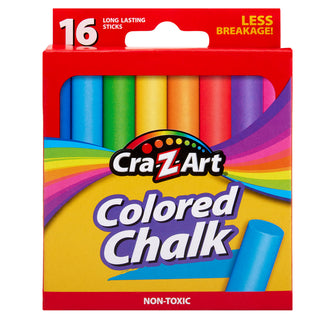 Crazart Coloured Chalk (16 Pack)