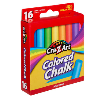 Crazart Coloured Chalk (16 Pack)