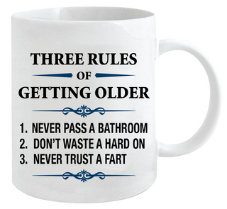 Three Rules Getting Old Mug
