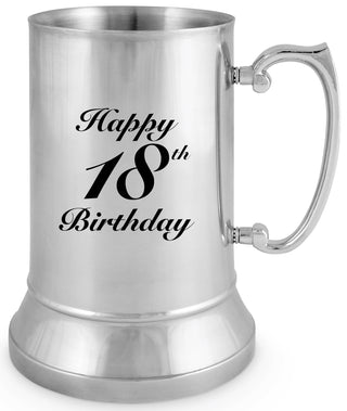 Beer Mug - Happy 18Th 530ml