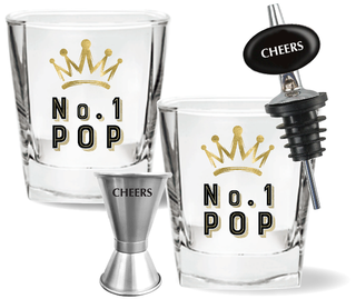 Pop Spirt Glass Gift Set 4pce